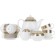 Coffee service 6/9 OPAL, decor “Wide Kant Platinum, Gold”, 15 items