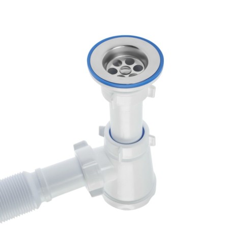 Siphon for washing Orio Chick M-32020, 1 1/2 "x32 mm, without release, corrugation 32x40/50 mm, l = 650 mm-1