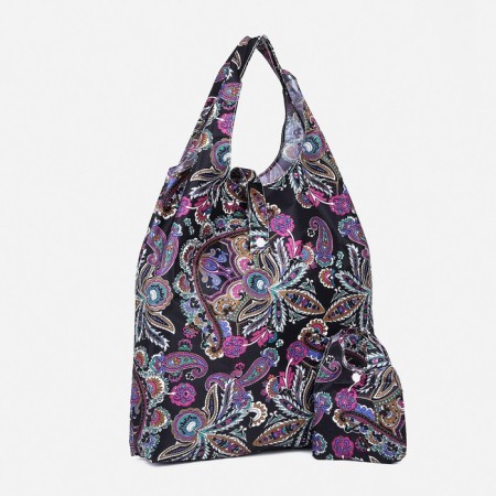 Permanent bag on the button, black/multi -colored color