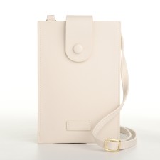 Female bag, cross-bodi, on the magnet, the color of the milk