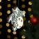 Christmas tree toy "Dragosha", wood, two -layer, blue