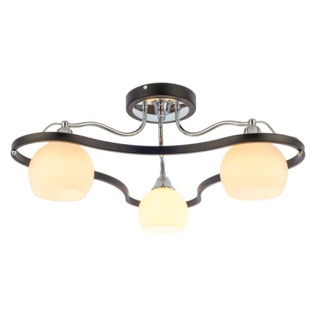 Economic chandelier "Blank", 3x60W E27, chrome-black 60x60x23 cm-1