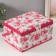 Casket for needlework "Pink flowers" 19x26x14.5 cm
