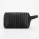 Lightning cosmetic bag, external pocket, black color