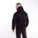 Sweatshirt with the basis of men, the color is black, size 56
