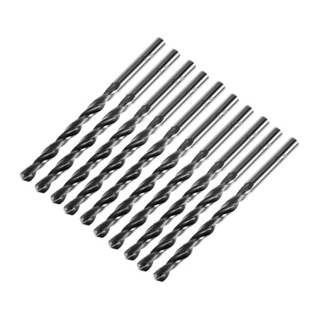 Metal drill, d = 4.5 mm, cylindrical shank, 10 pcs., GOST 10902