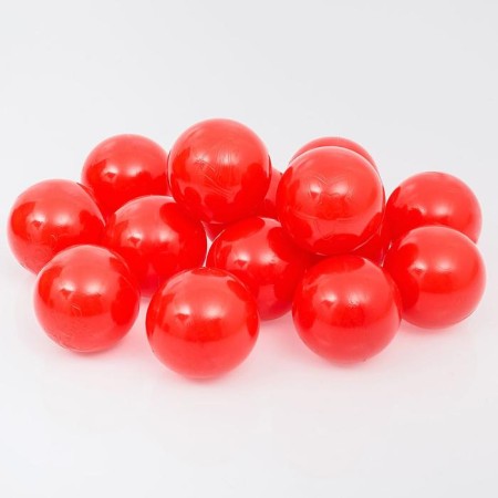 Balls for a dry pool with a pattern, ball diameter 7.5 cm, set 500 pieces, red color-3