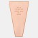 Package for flowers "The most beautiful", powder, 28 x 9 x 43.5 cm