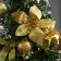 Christmas tree decor "New Year's delight" 30 cm, Golden Poinsia