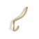 Hook furniture tundra TKT004, three -rod, matte gold