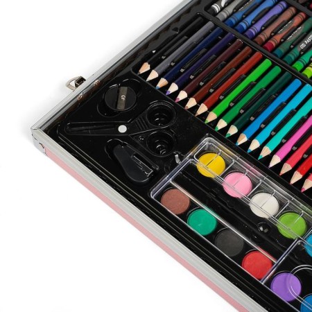 Draw for drawing, in the PVC suitcase, pink-4