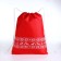 New Year's bag on the lace, the color of the red