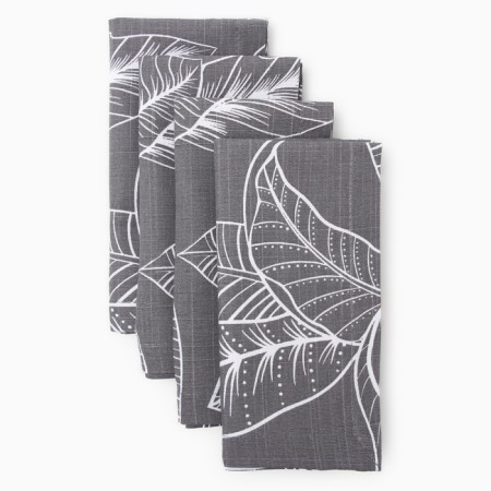 A set of napkins with decorative rings Ethel Eide 40x40 cm - 4 pcs, 100% HL, reps-1