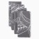 A set of napkins with decorative rings Ethel Eide 40x40 cm - 4 pcs, 100% HL, reps