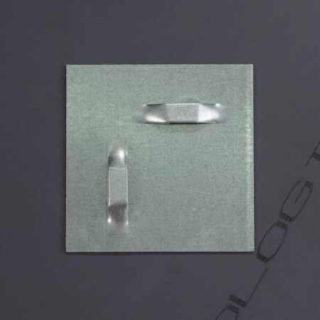 Mirror, wall -mounted, with sandblasting graphics, 45 × 45 cm-2