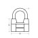 Sibrtekh-hinged castle ZNO2-7, 80 mm