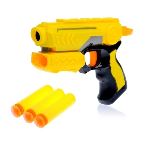 Pistol "Night shooter", shoots with soft bullets, Mix color-9