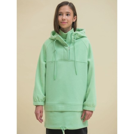 Sweatshirt for girls, height 92 cm, olive color-5