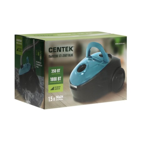 Vacuum cleaner Centek CT-2507, 1800/350 W, dry cleaning, 1.5 l, blue-black-9