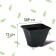Pot for seedlings, 750 ml, D = 8.5 cm, h = 12 cm, black, Greengo