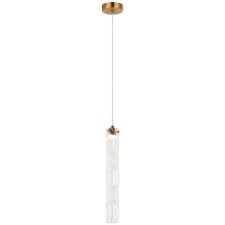 Suspension lamp STILL 1xLED 6W, size 6x6x44.5-150 cm, bronze color