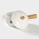 Porcelain Fooldine with a handle on the Bellatenero bamboo stand, 400 ml, 20.5 × 11.5 × 6.5 cm, white color