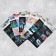 Set of paper stickers "inspiration", 11 x 15.5 cm, 5 sheets