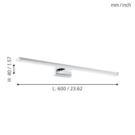 Lamp Pandella 1, 1x11W LED, 4000K, 1350LM, chromium color-2