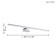Lamp Pandella 1, 1x11W LED, 4000K, 1350LM, chromium color