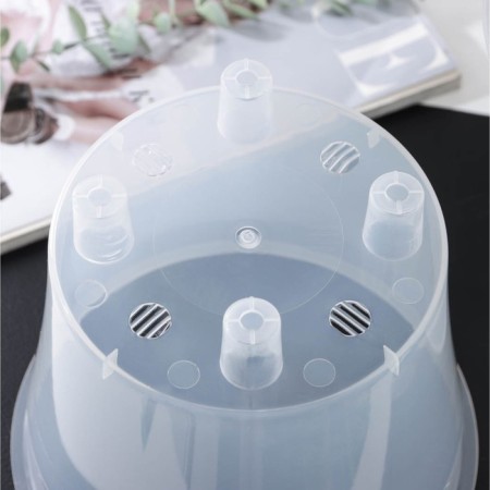 Kashpo for flowers with an “art” insert, 5 l, the color is transparent-3
