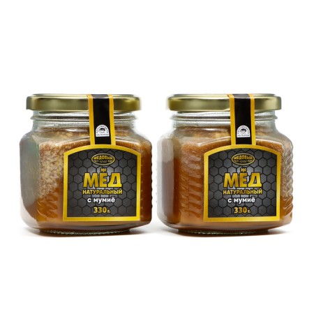 Altai honey with mummy, 2 banks of 300 g