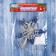 Top "Lace Star" 17x14 cm, silver-blue