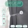 Picking for curtains "Month", D = 4 cm, silver/white color