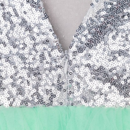 Dress children's elegant with sequins KAFTAN, p. 28 (86-92), green-12