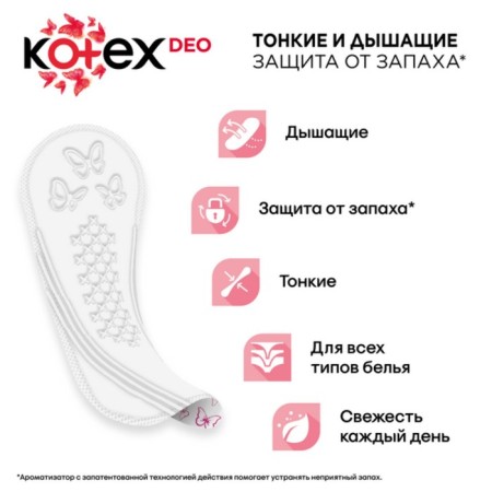 Daily gaskets Kotex normal DeO 56 pcs.-3