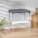 Standing on metal legs "Loft", 29.5 × 26 × 17.2 cm, color gray color