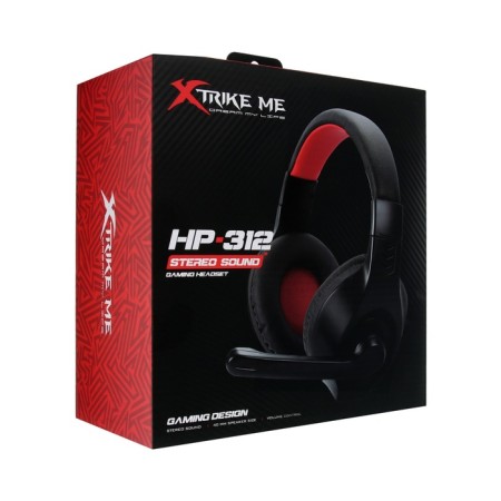 Headphones Xtrike Me HP-312, game, full-size, microphone, 2x3.5 mm, 1.8 m, black-6