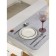 The path on the table "Gray", 40 × 150 cm, thickness 4 mm, color light gray