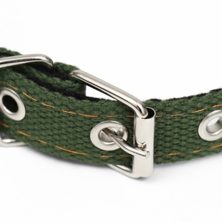 Brezent collar with lining, 52 x 2 cm, khaki-3