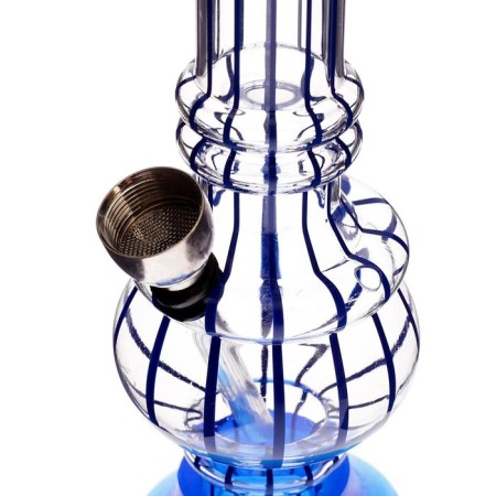 Bong, H-20 cm, "stripes", acrylic, mix-1