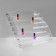 Stand for varnishes 7 floors, plexiglass, 31 × 31 × 25 cm, color transparent color