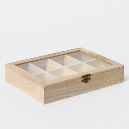 Box for storing tea bags "Ahmadabad", 8 cells, 24.8 × 18 × 4.8 cm