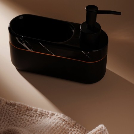SL Home Lines soap dispenser, with a sponge stand, 400 ml, black color-5