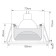 Introductive Lamp Feron DL2830, IP20, G5.3, 50 W, 88x88x40 mm, white color