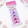 Hair gum "Bow" (set 6 pieces) flowers, 3.5 cm, mix