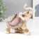 Souvenir Polystone "Elephant in Popon with sapphires" under a tree 14x16x7.5 cm