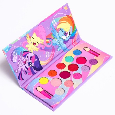 A set of cosmetics, shadows 10 colors, shine 4 colors "Pink Pie", My Little Pony