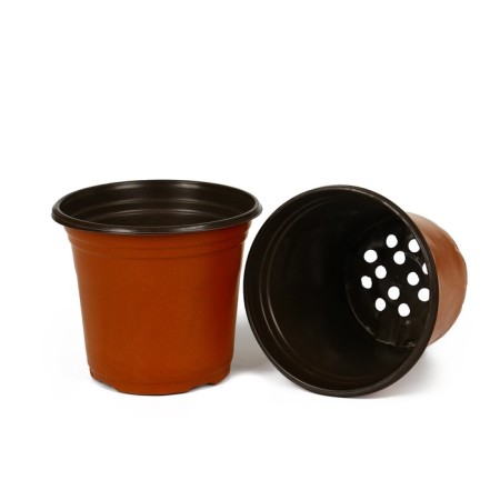 Pot for seedlings, 1.3 l, d = 14 cm, h = 12 cm, terracotta, Greengo-7