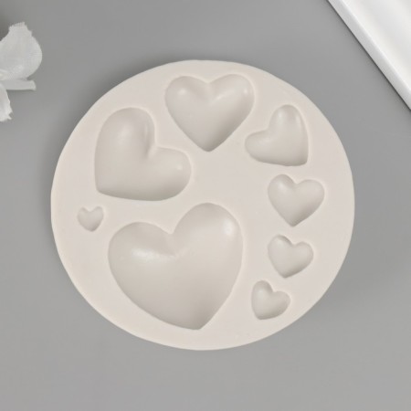 Mold Silicon "Hearts" 8 items