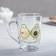 A set of mugs "Avocado", 300 ml, in gift packaging, 2 pcs, drawing mix